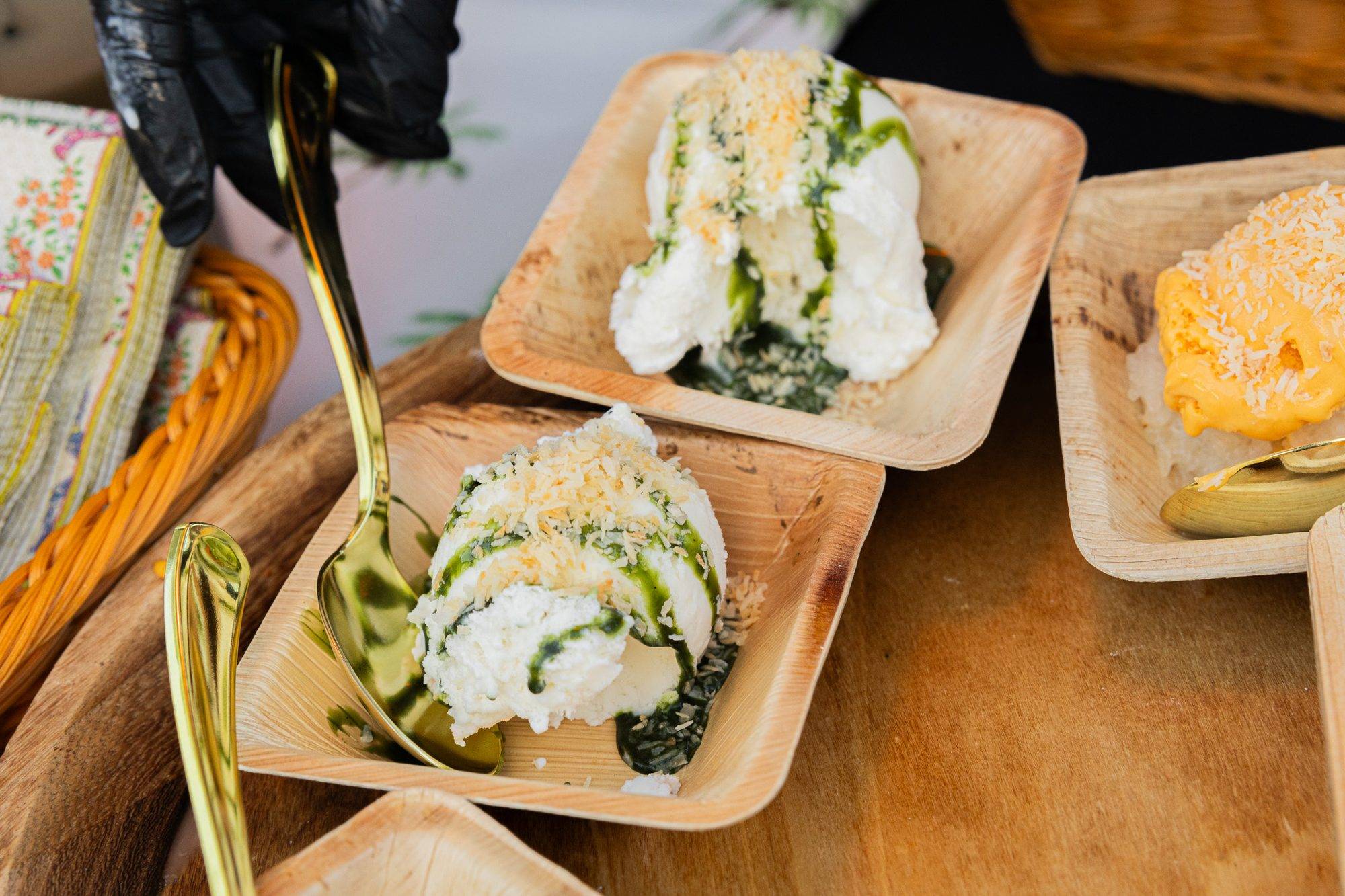 Coconut Zen with Matcha Drizzle Samples
