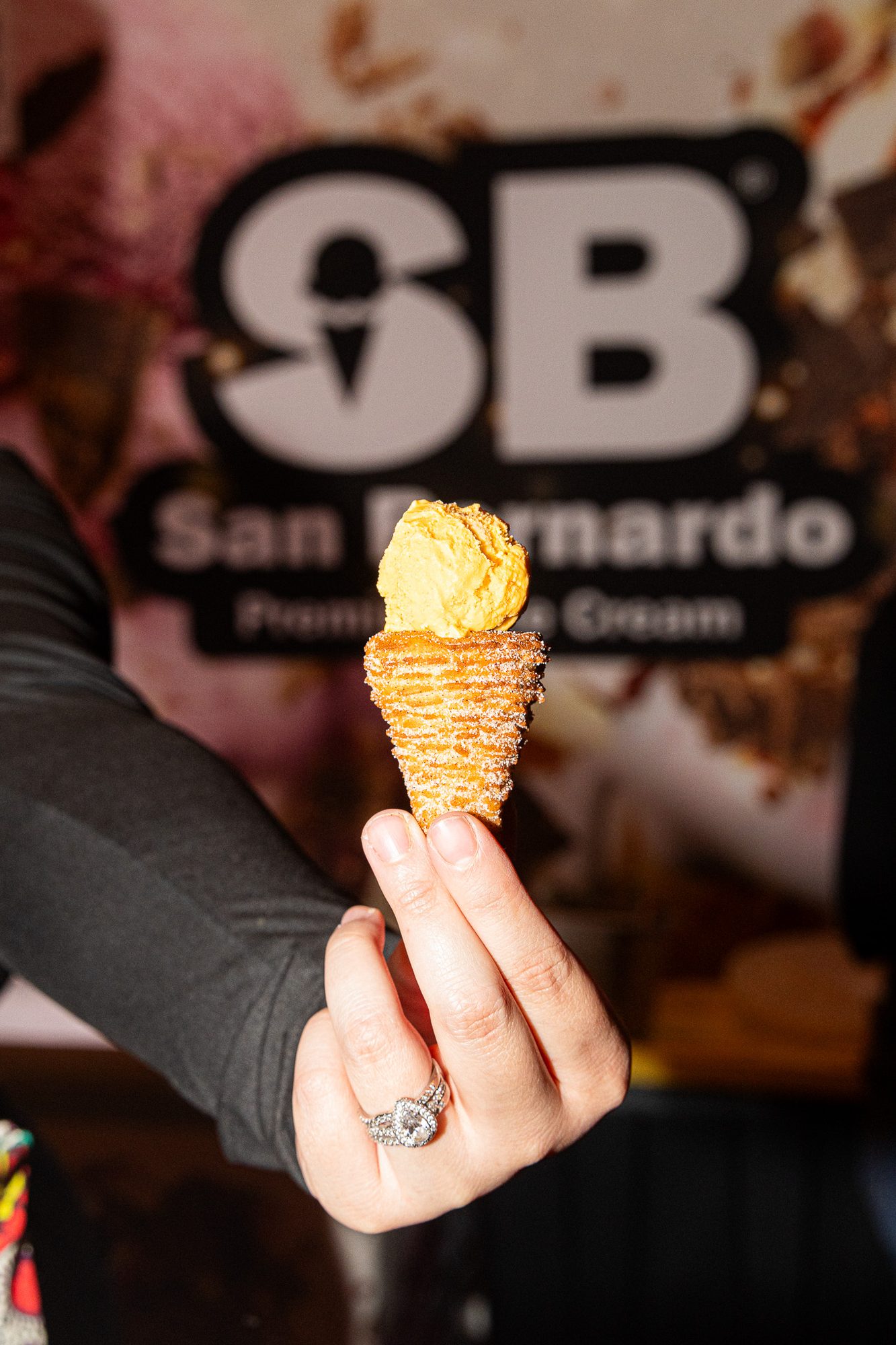 Mango Fiesta Mini Churro Cone